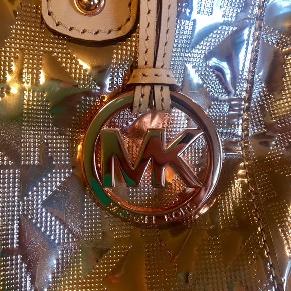 Michael Kors Metallic Mini Handbag - Picture 5 of 6